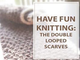 Knitted Scarves Double Looped