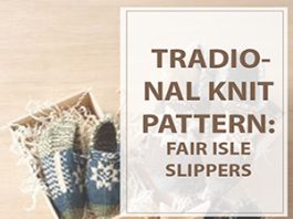 Knitting Traditional Fair Isle Slippers