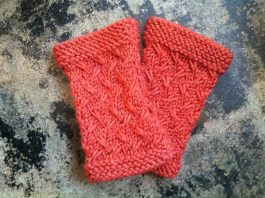 Fingerless Mittens Knitting Pattern