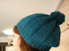 Blue Beret Knitting Pattern 2