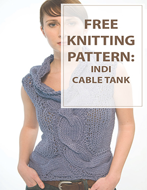 Indi Cable Tank Knitting Pattern - HousewivesHobbies