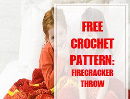 Firecracker Throw Free Crochet Pattern THUMP