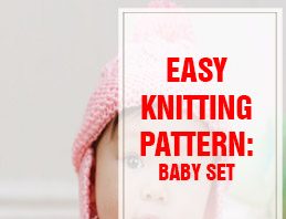 free knitting pattern baby set thump