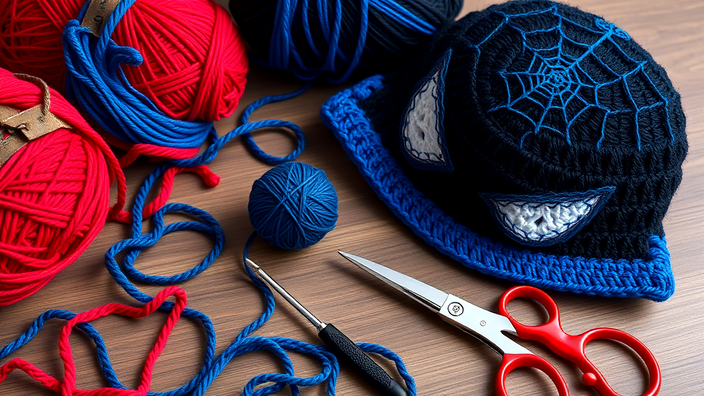 Free Spiderman Crochet Hat Pattern