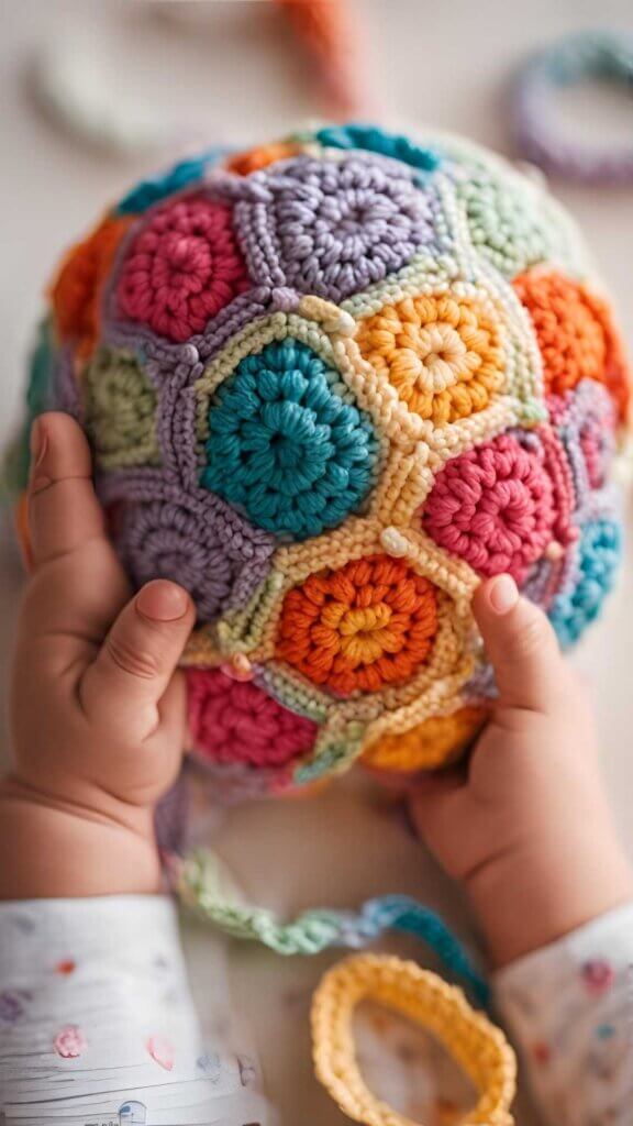 Crochet Baby Grab Ball Pattern