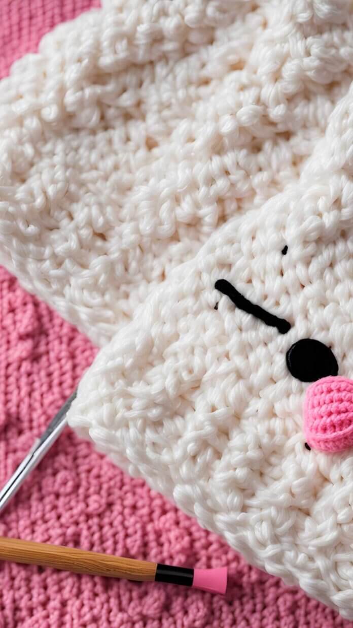 Hello Kitty Hat Crochet Pattern