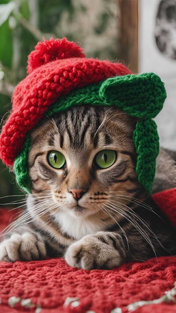 Strawberry Cat Hat Crochet Pattern Free