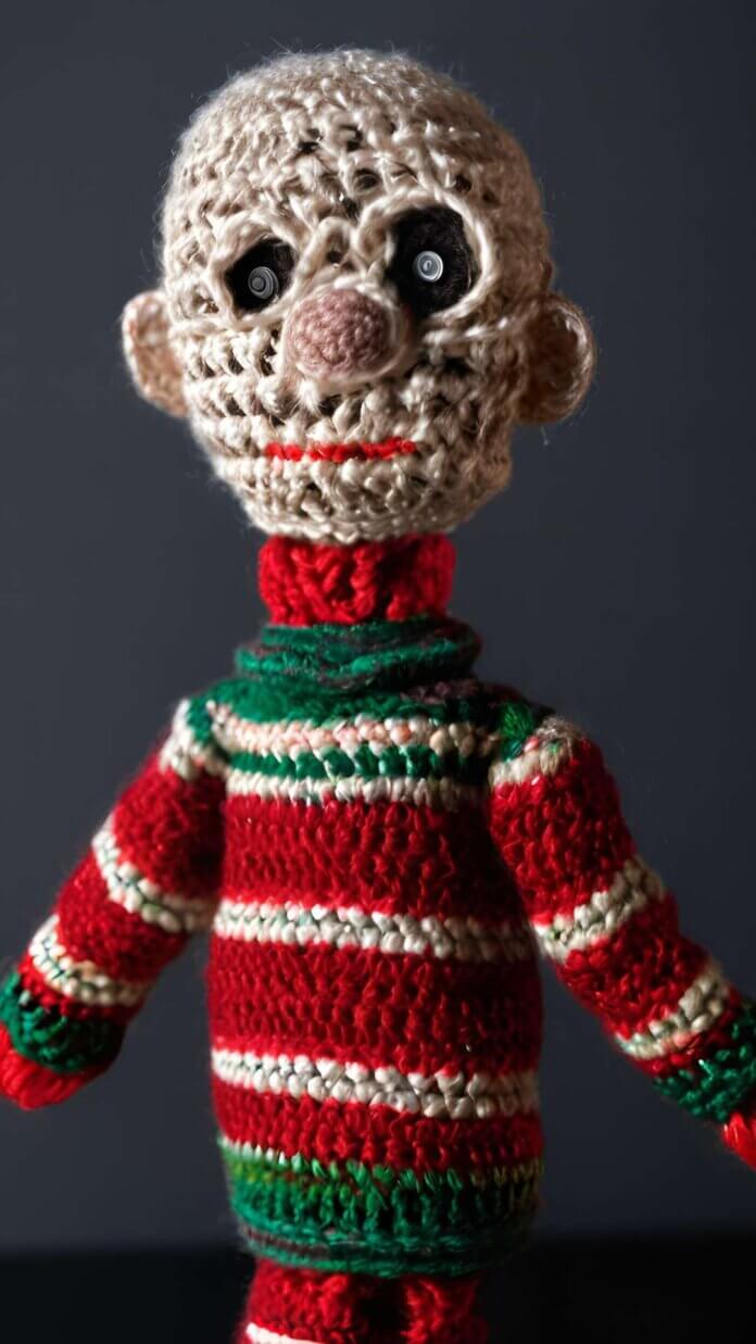 Nightmare on Yarn Street Freddy Krueger Amigurumi